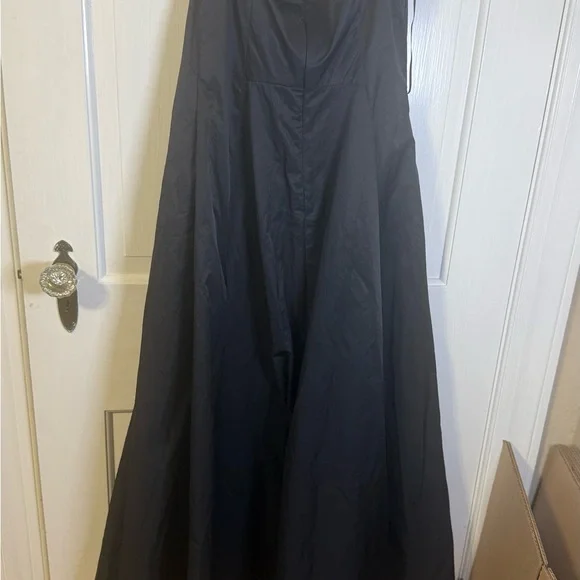 Free People Alinda Dress Womens Black Sleeveless Circle Goth Punk Edgy Scrunch. - Picture 4 of 7